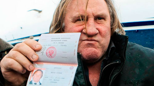 Gérard Depardieu fue chapero